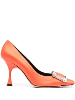 Women Sergio Rossi Twenty 90mm Crystal-embellished Pumps