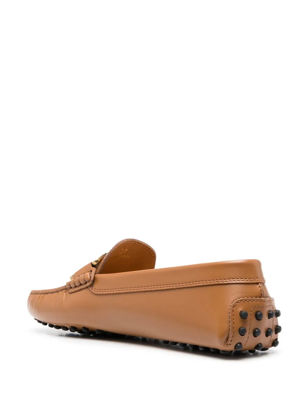 Women Tod's Chain-link Leather Loafers - Image 3