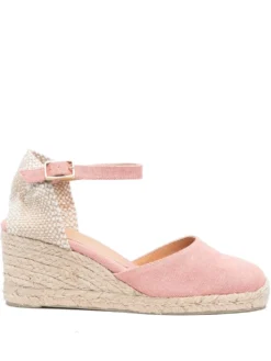 Women Castañer Leather Heeled 70mm Espadrilles