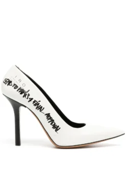 Women IRO Slogan-print Pumps