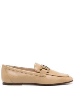 Women Tod&apos;s Chain-link Leather Loafers