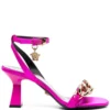 Women Versace Medusa Chain Mid-heel Sandals