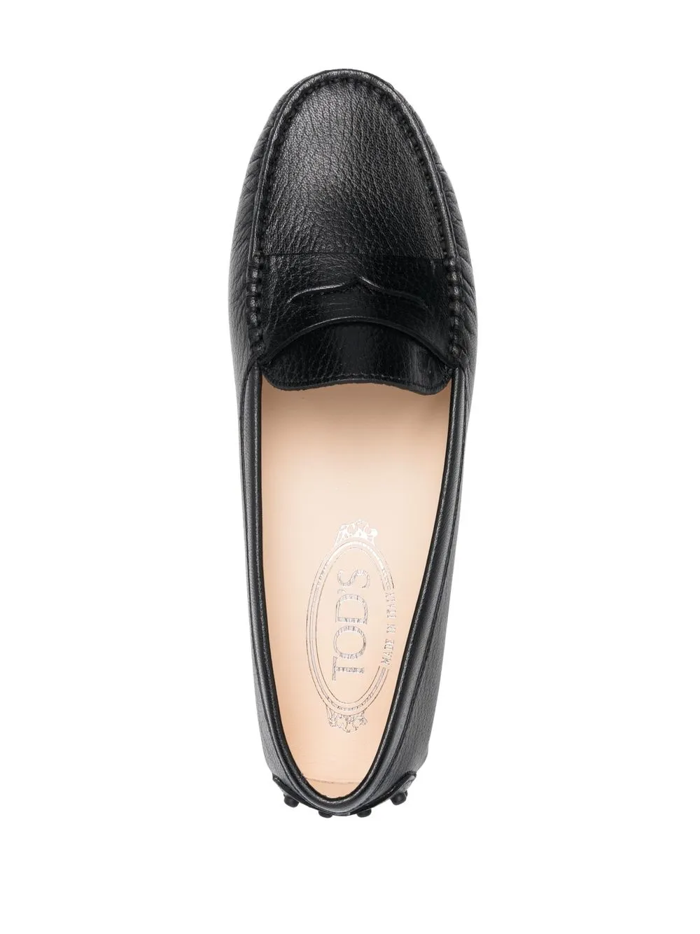 Women Tod's Gommino Grained Leather Loafers - Image 4
