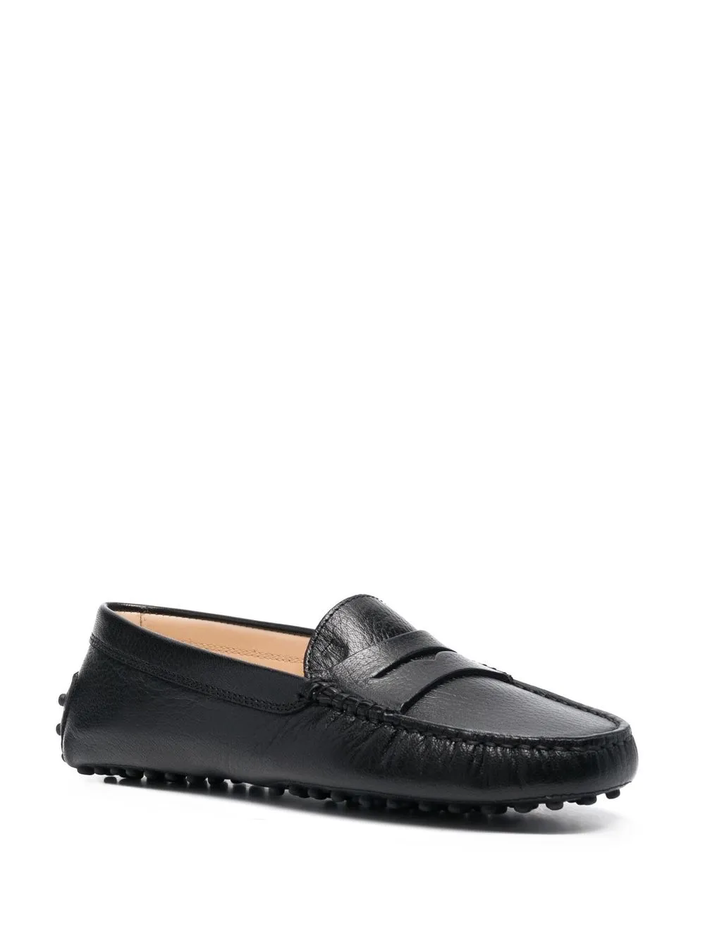 Women Tod's Gommino Grained Leather Loafers - Image 2
