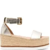 Women See By Chloé Flatform Metallic Sandals