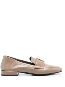 Women Furla 1927 Flat Leather Loafers