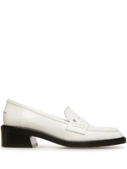 Women Bally Elly Leather Moccasin Loafers