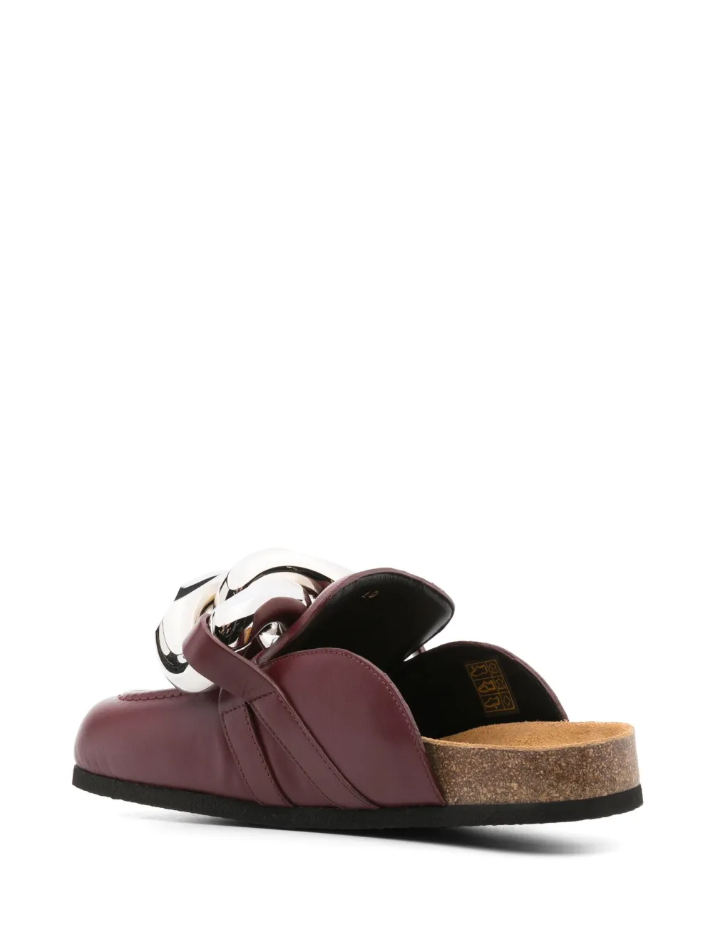 Women JW Anderson Chain Leather Mules - Image 3