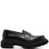 Women Adieu Paris Ridged-sole Penny Leather Loafers