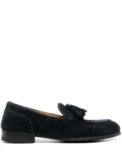 Women Alberto Fasciani Tassel-embellished Suede Loafers