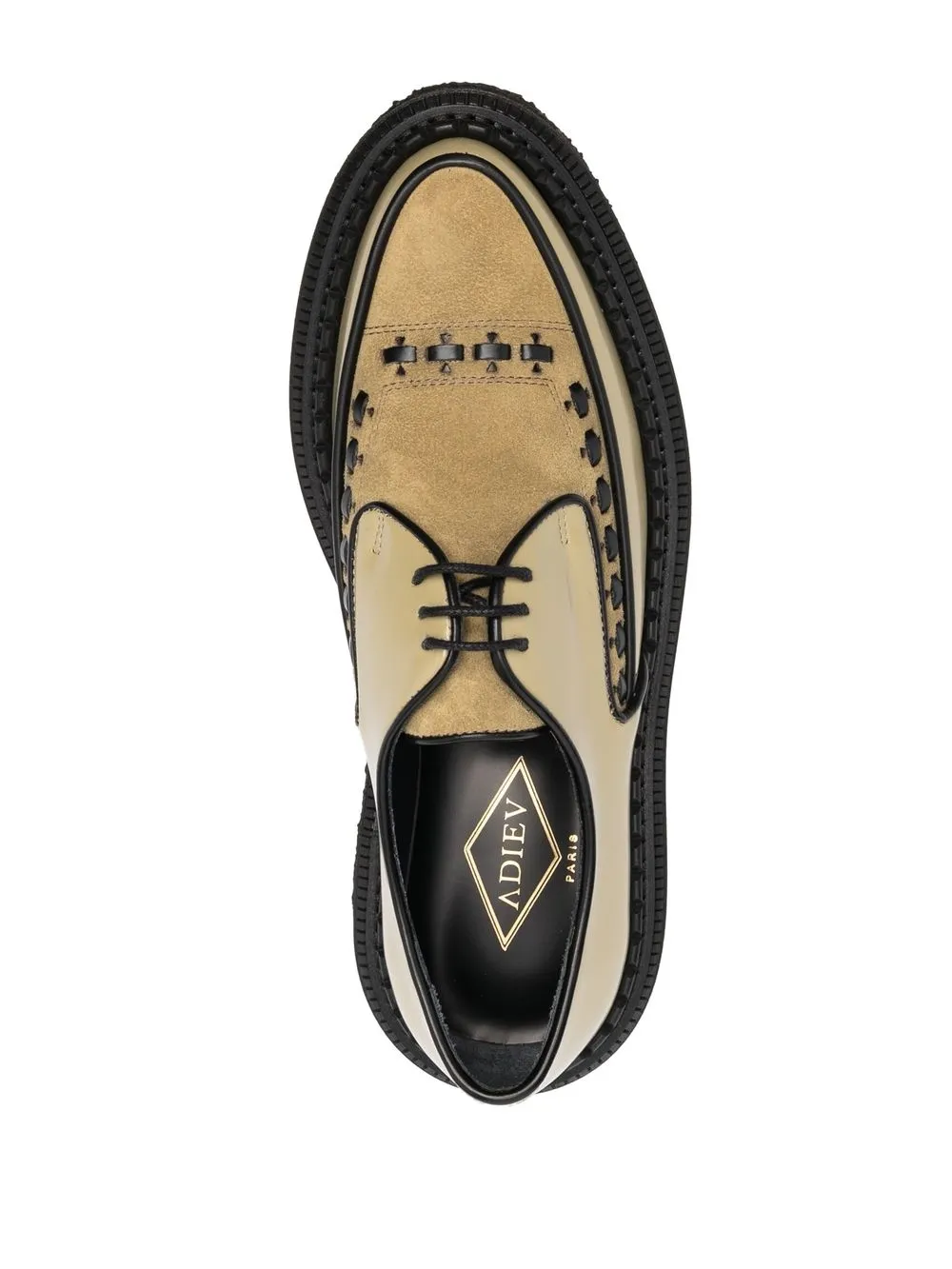 Women Adieu Paris Almond-toe Leather Loafers - Image 4