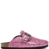 Women Philosophy Di Lorenzo Serafini Glitter Buckle Detail Slippers