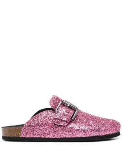 Women Philosophy Di Lorenzo Serafini Glitter Buckle Detail Slippers