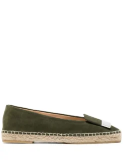 Women Sergio Rossi Suede Slip-on Espadrilles