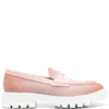 Women Santoni Leather Penny Loafer
