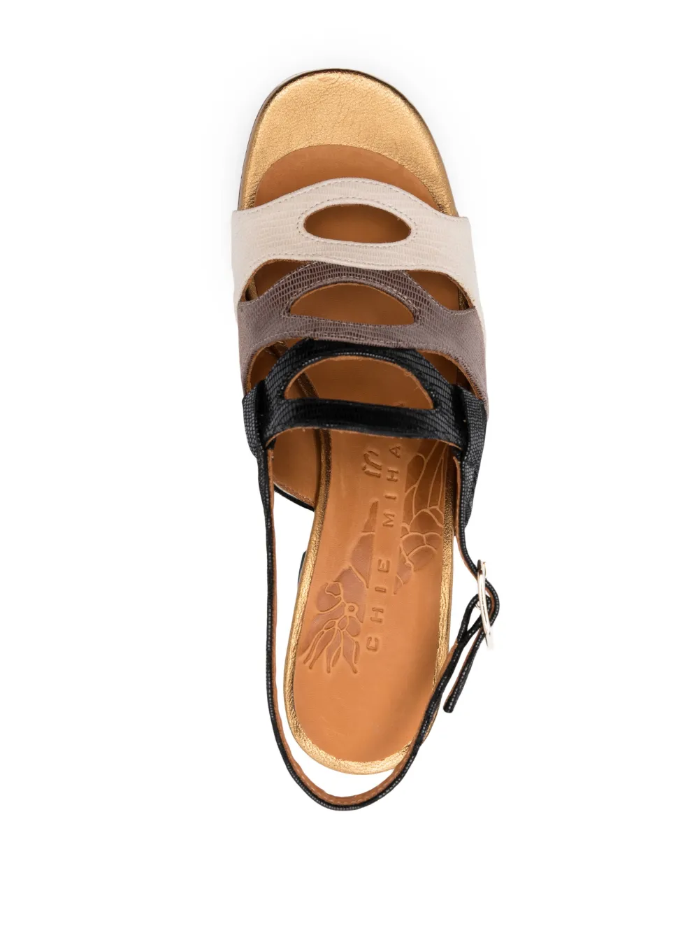 Women Chie Mihara Beliap 90mm Colour-block Panel Sandals - Image 4