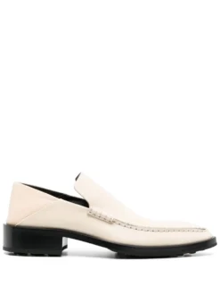 Women Jil Sander Pointed-toe Leather Loafers