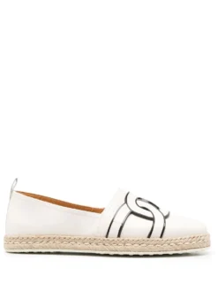 Women Tod&apos;s Chain-link-print Espadrilles