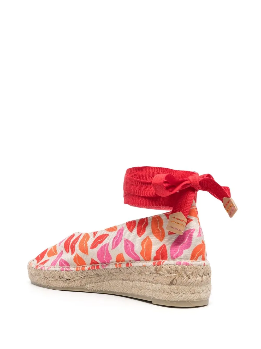 Women Castañer Lips-motif Lace-up Espadrilles - Image 3