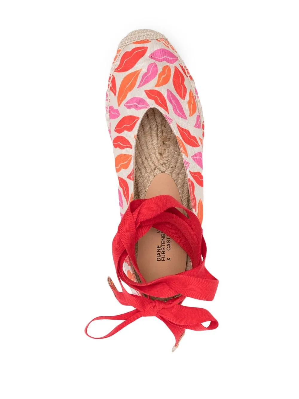 Women Castañer Lips-motif Lace-up Espadrilles - Image 4