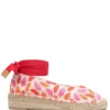Women Castañer Lips-motif Lace-up Espadrilles