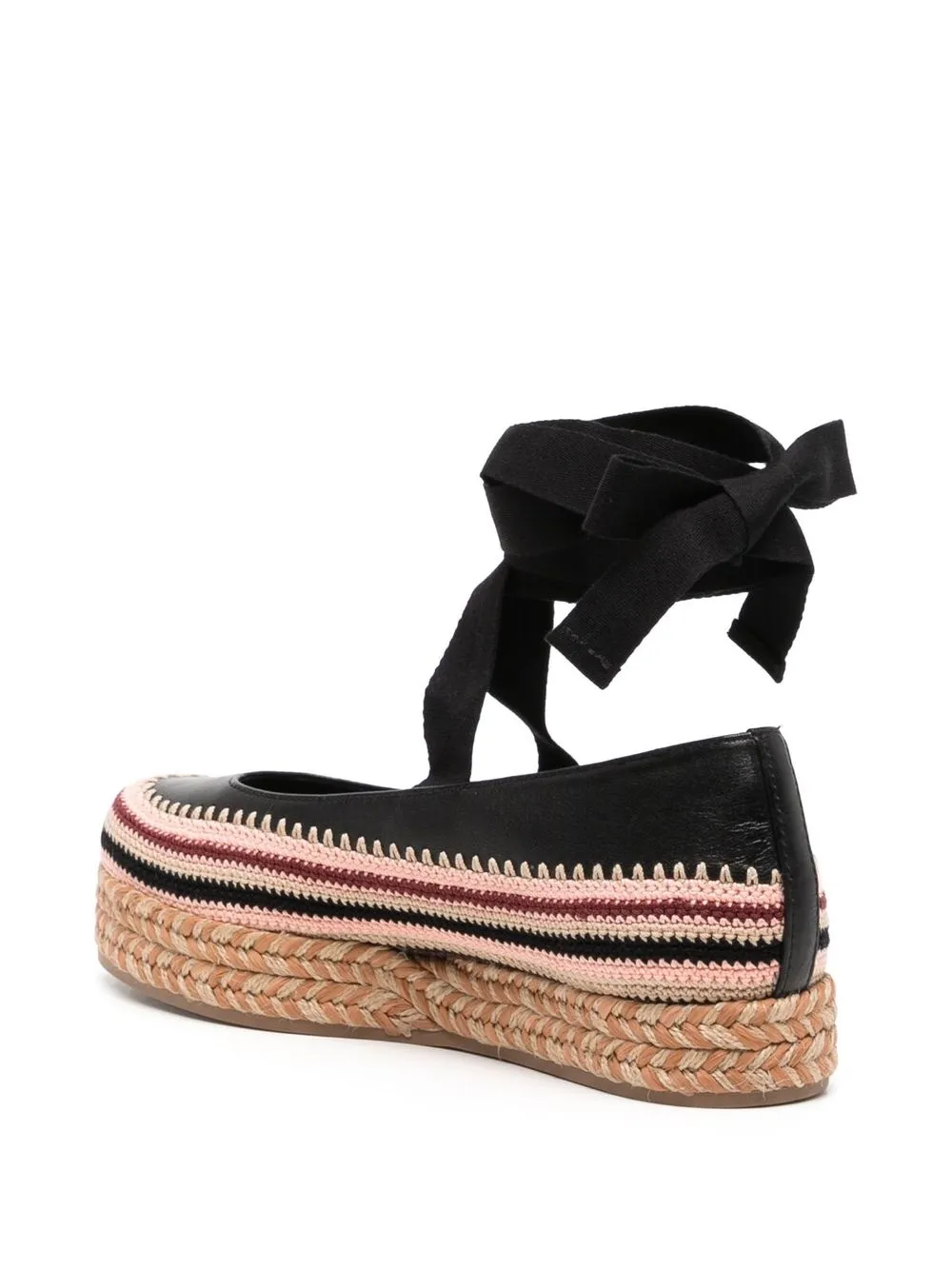 Women Ulla Johnson Yelena Crochet Flatform Espadrilles - Image 3