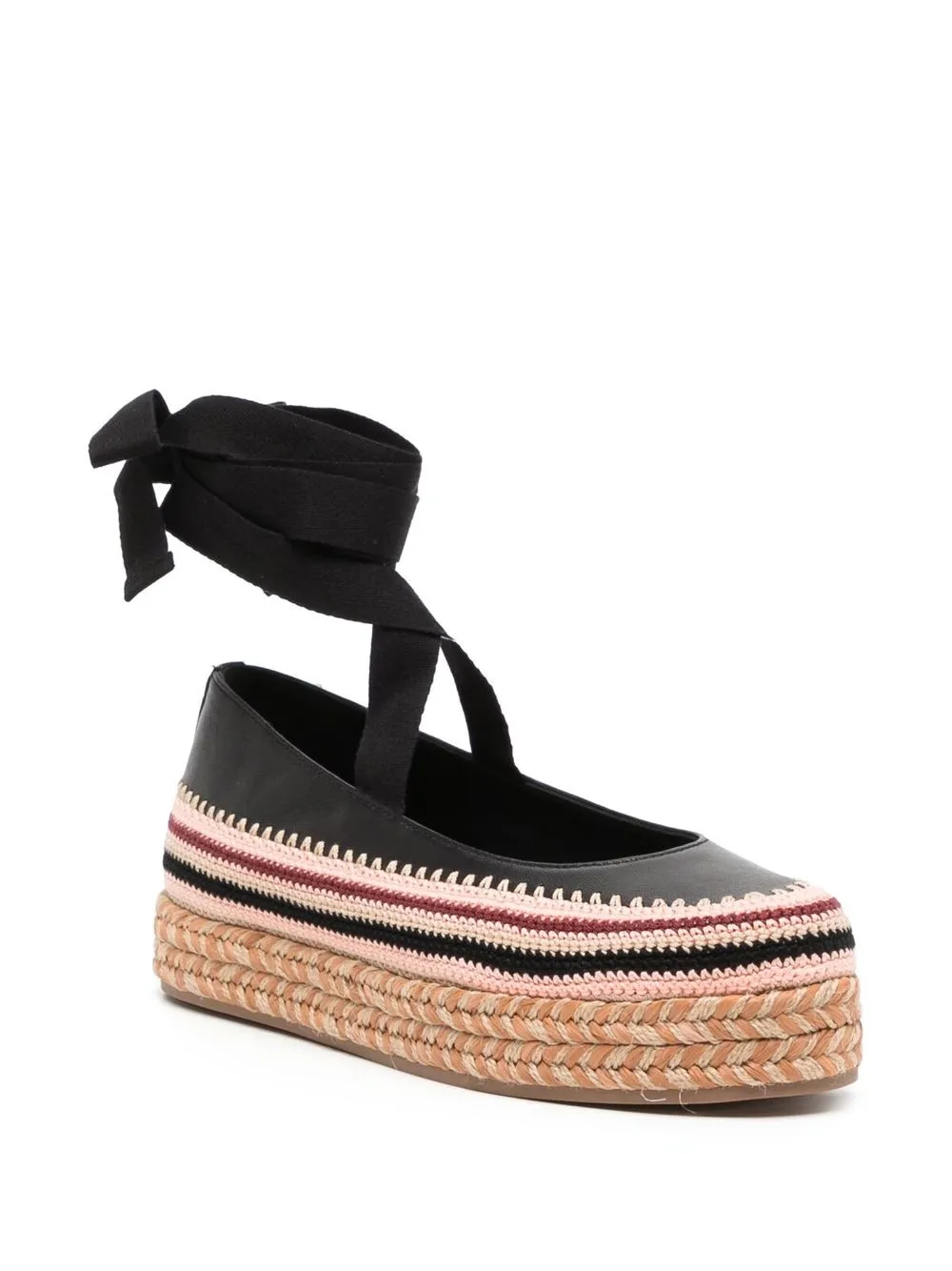 Women Ulla Johnson Yelena Crochet Flatform Espadrilles - Image 2