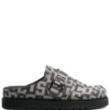 Women Gcds Monogram-print Buckled Mules