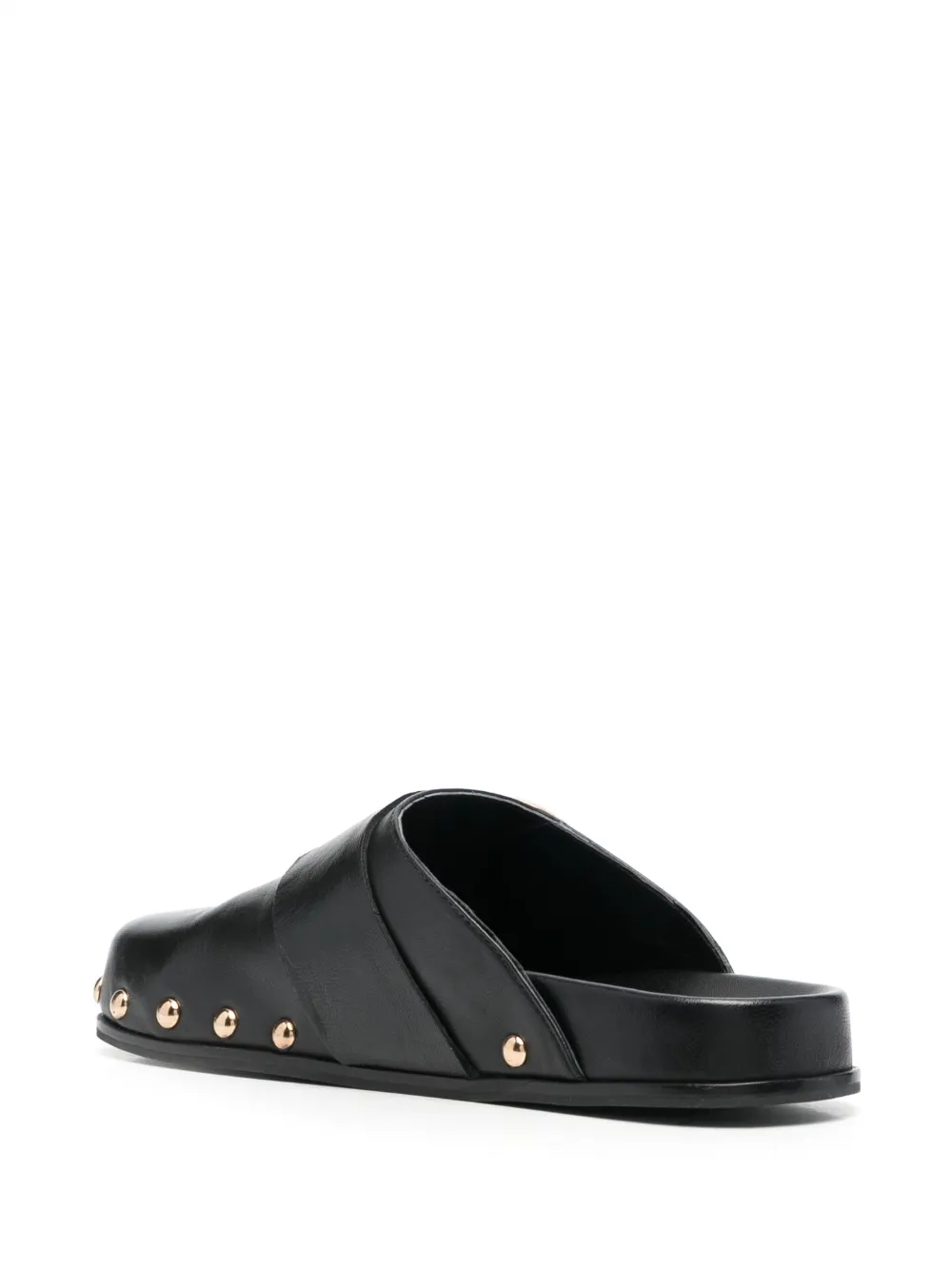 Women TWINSET Buckle-fastened Leather Mules - Image 3