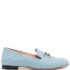 Women Bally Ella 10mm Logo-plaque Leather Loafers