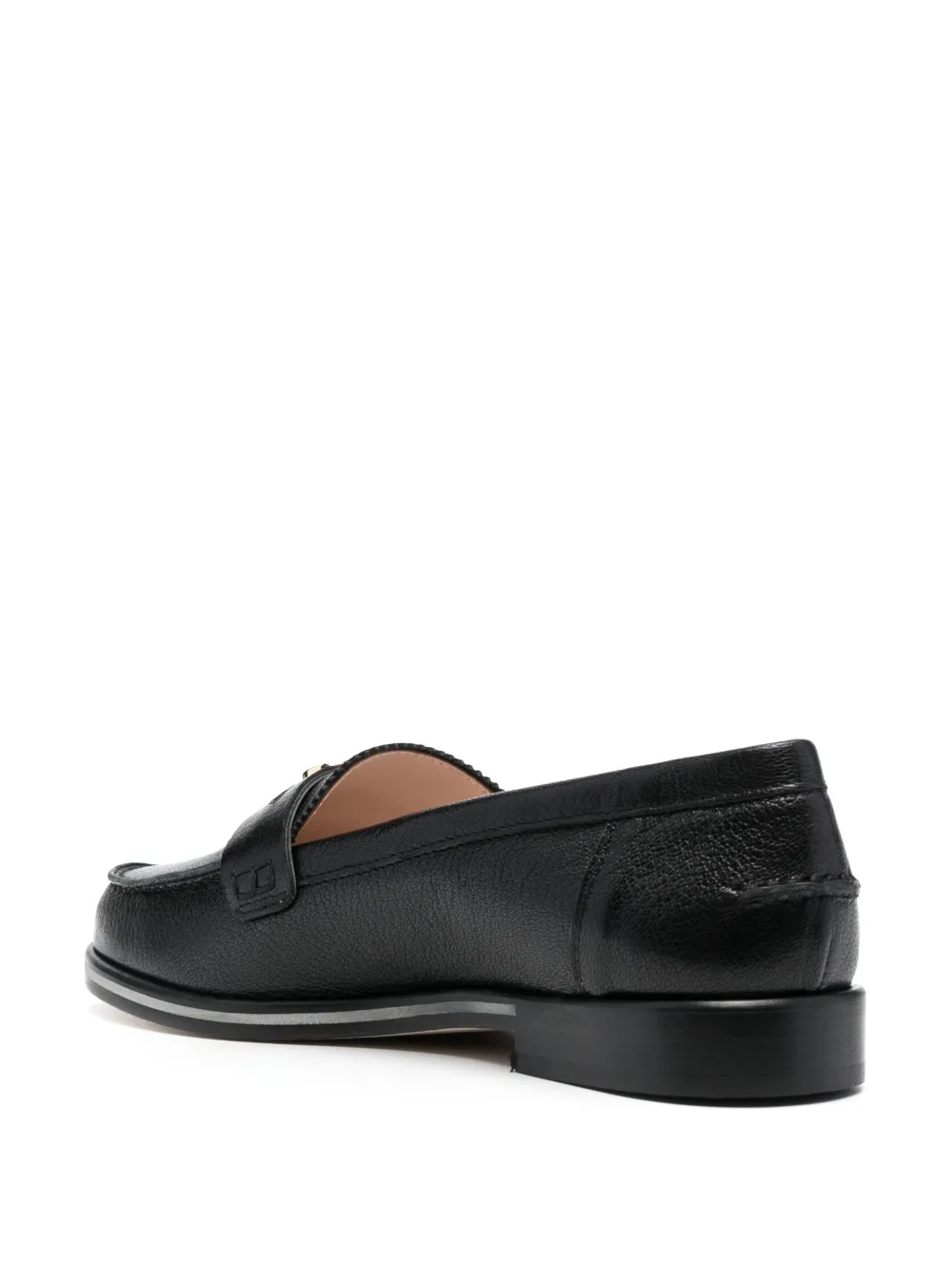 Women Pollini Coin-detailed Leather Loafers - Image 3