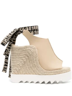 Women Stella McCartney Gaia Wedge Platform Espadrilles
