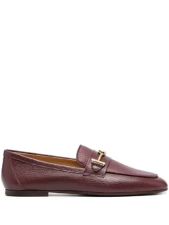 Women Tod&apos;s Logo-detail Leather Loafers