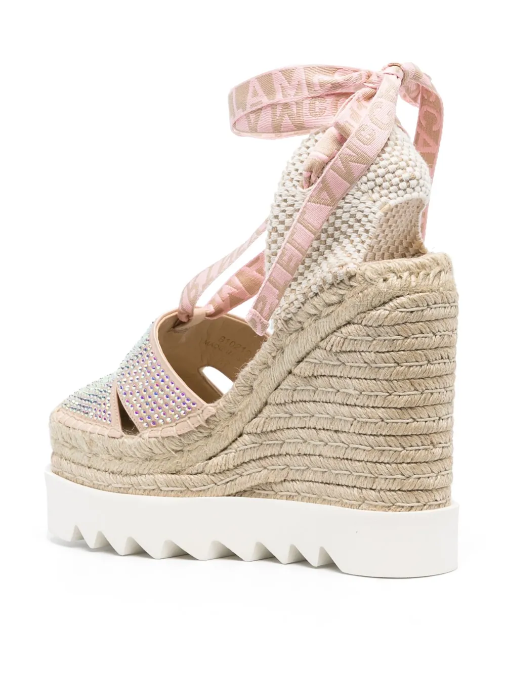 Women Stella McCartney Crystal Wedge Espadrilles - Image 3