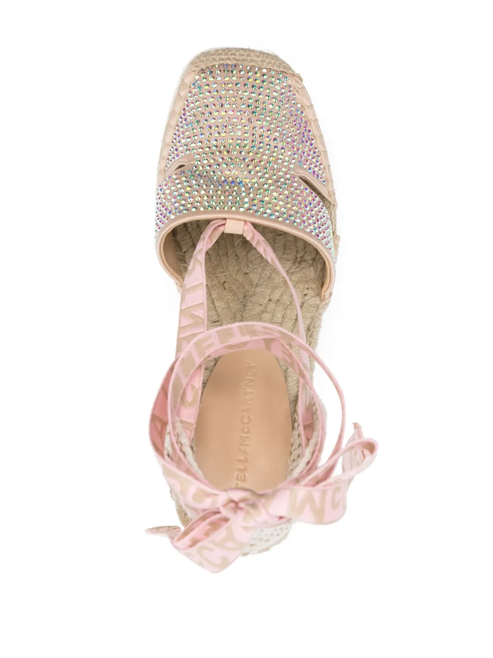 Women Stella McCartney Crystal Wedge Espadrilles - Image 4