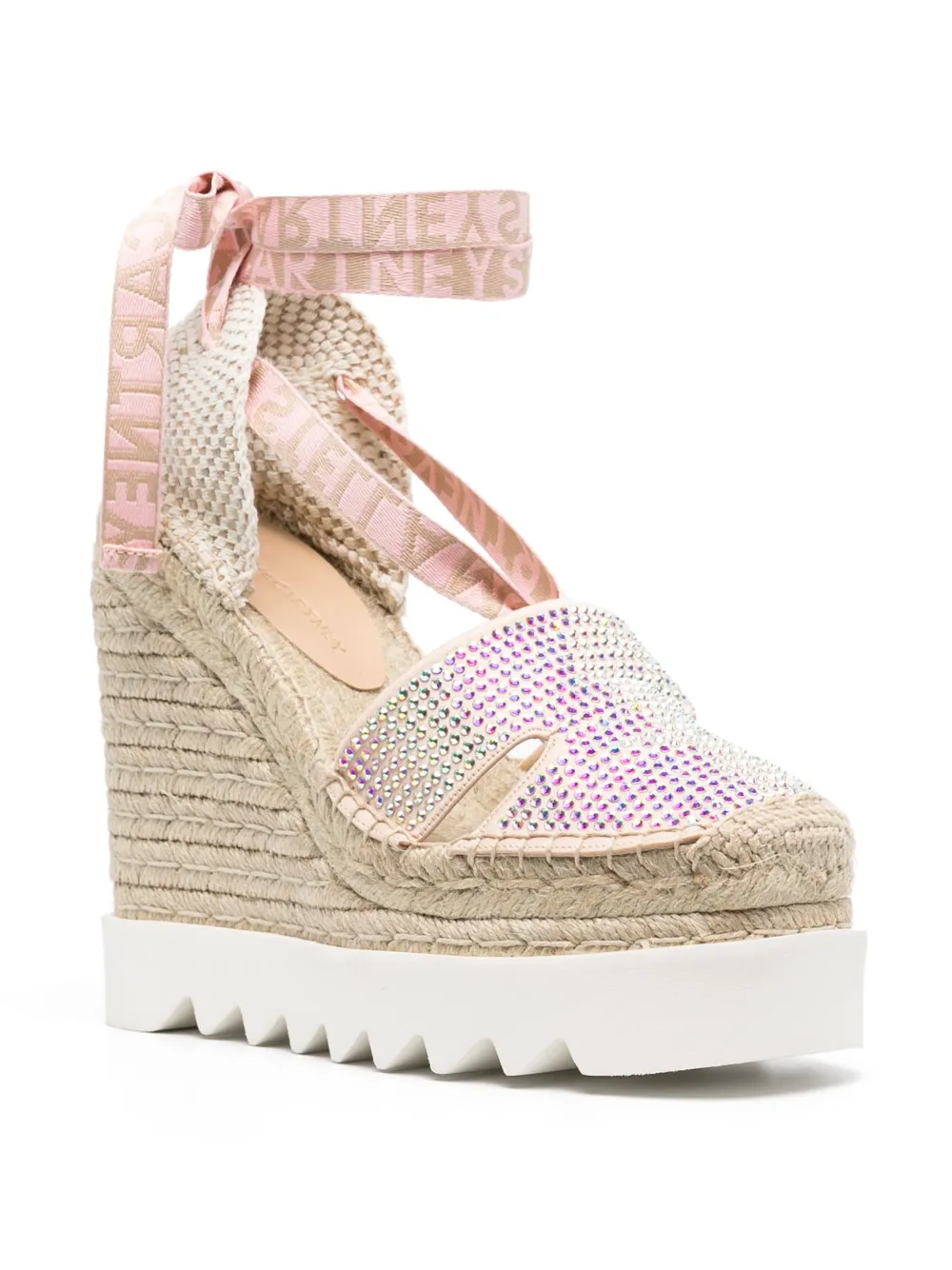 Women Stella McCartney Crystal Wedge Espadrilles - Image 2