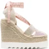 Women Stella McCartney Crystal Wedge Espadrilles