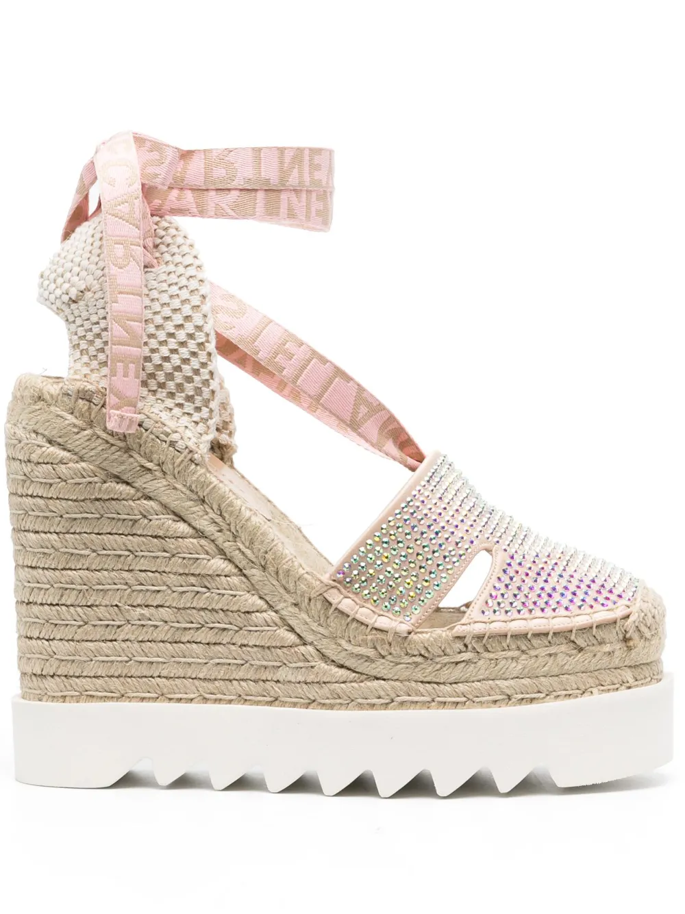 Women Stella McCartney Crystal Wedge Espadrilles