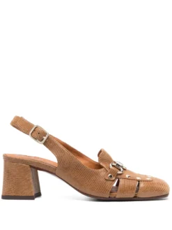 Women Chie Mihara Vururu Chain-detail Leather 65mm Pumps