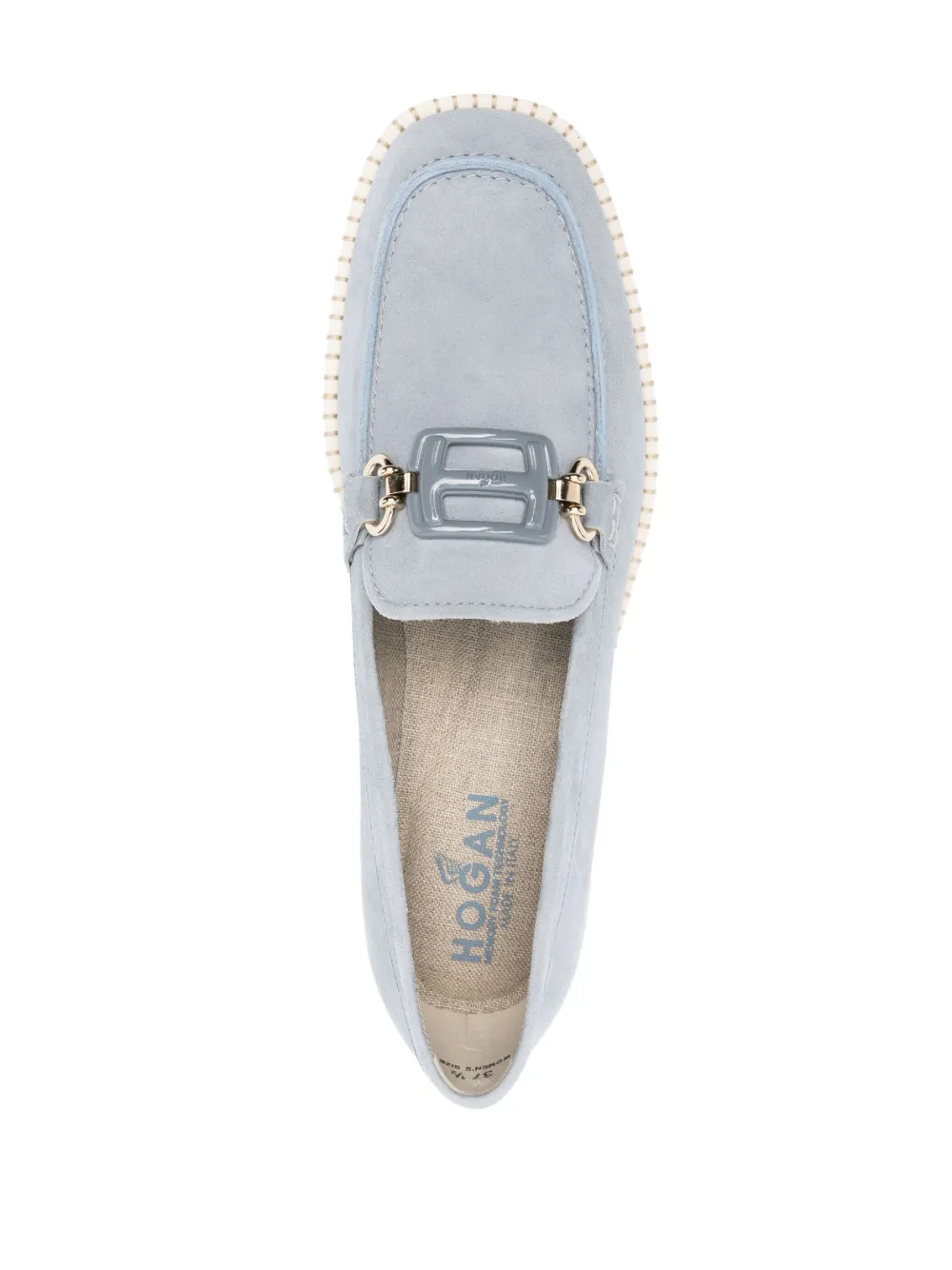 Women Hogan Deconstructed H642 Suede Loafers - Image 4