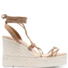 Women Manebi Wraparound 110mm Wedge Espadrilles