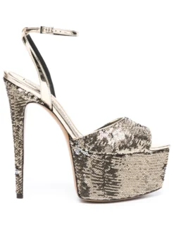 Women Alexandre Vauthier Sequined Platform Open-toe Pumps