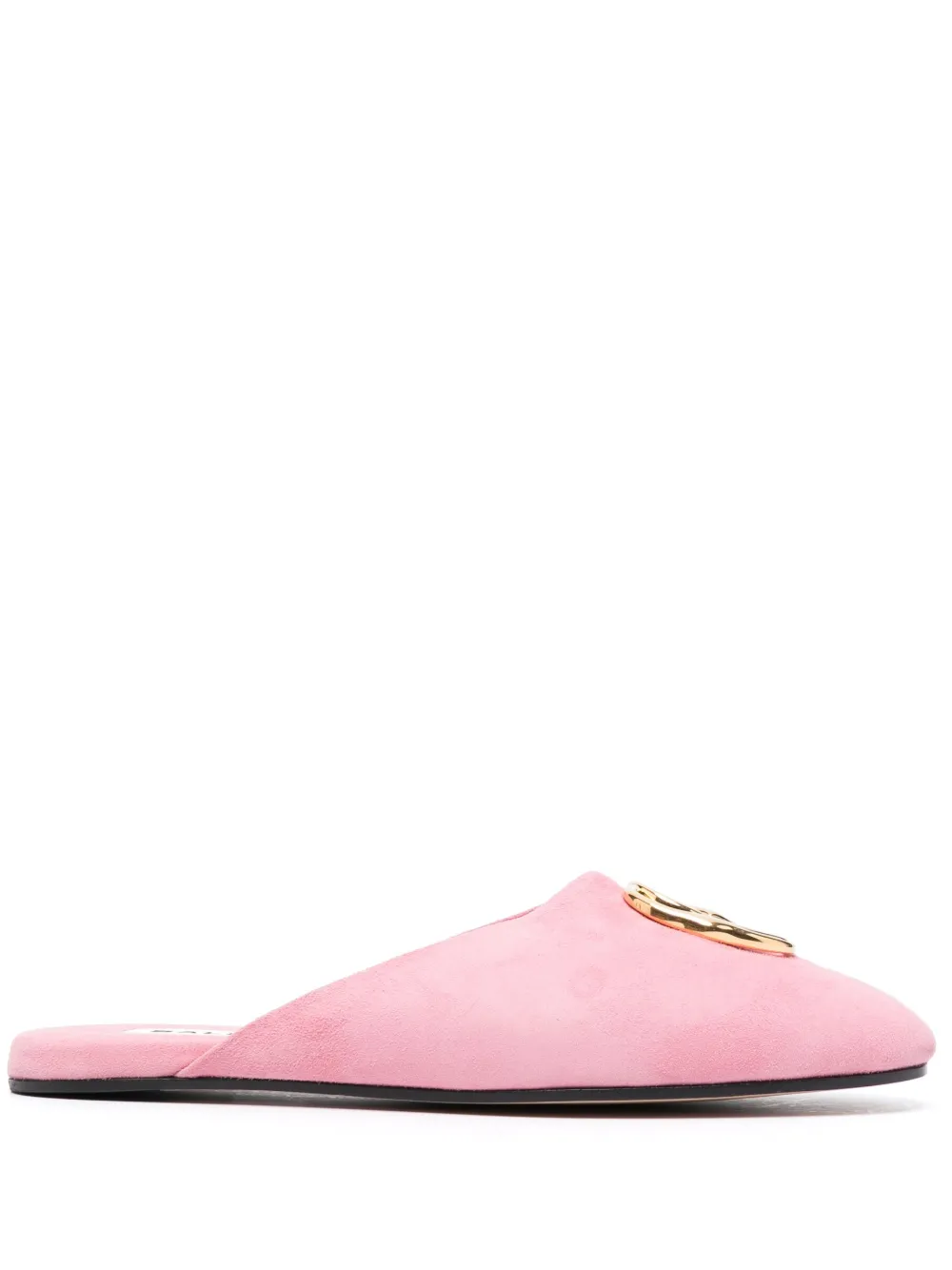 Women Bally Gylon Logo-plaque Suede Slippers