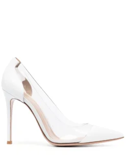 Women Gianvito Rossi Plexi 100mm Leather Pumps