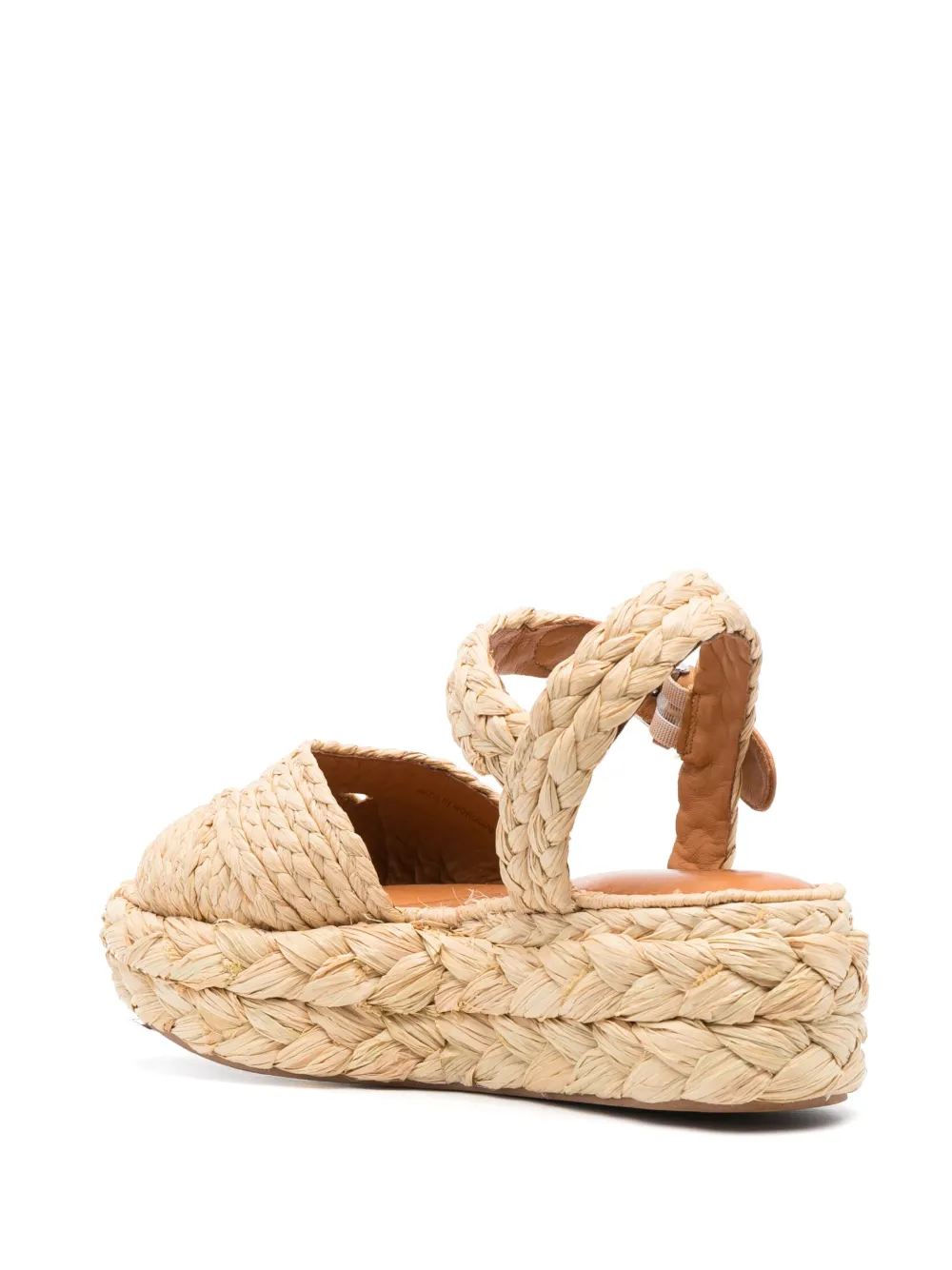 Women Clergerie Aida Platform Raffia Espadrilles - Image 3