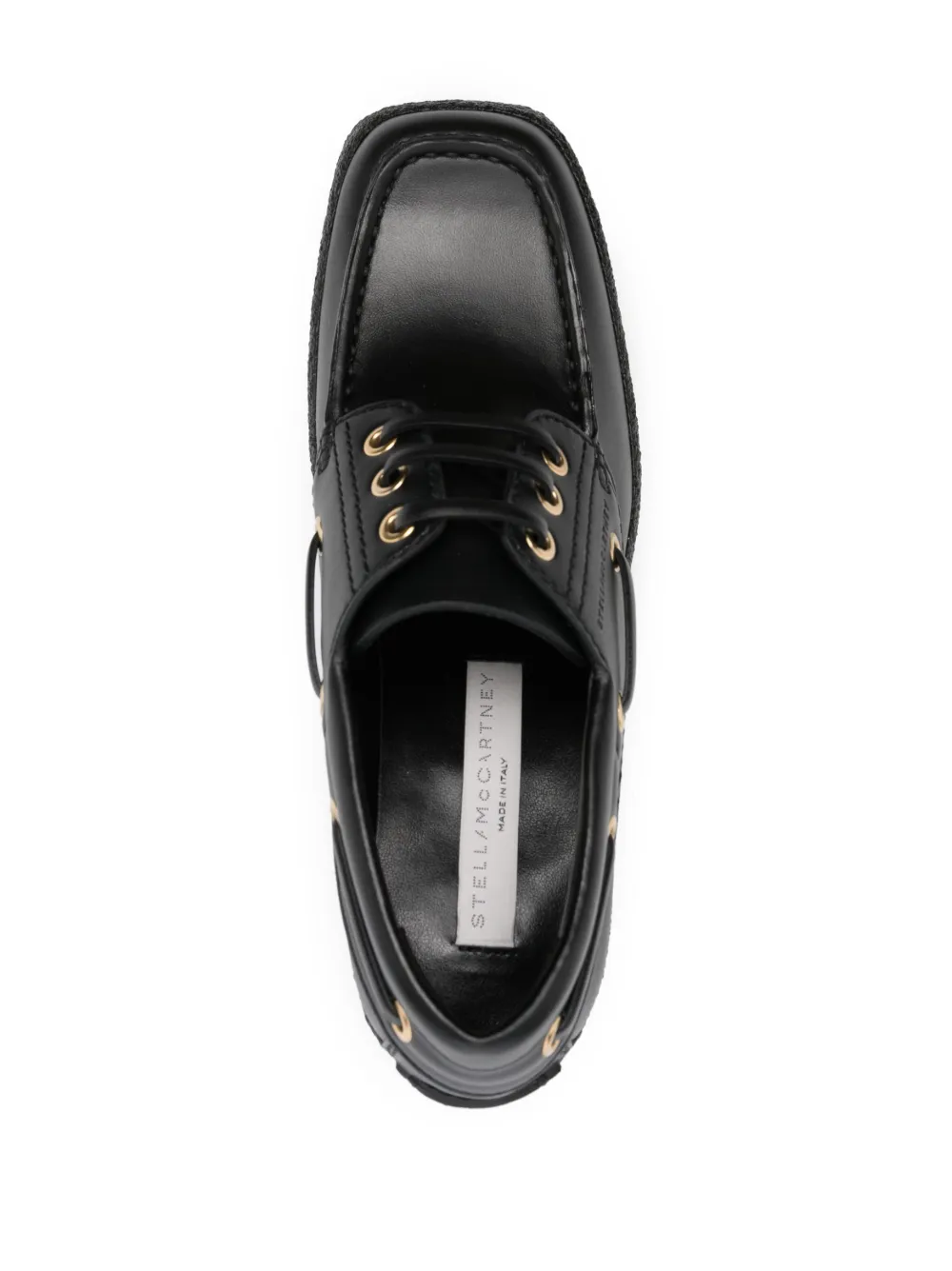 Women Stella McCartney 115mm Textured Platform Loafers - Image 4