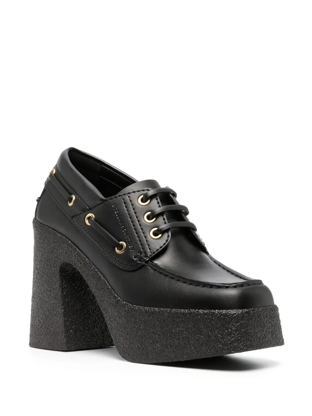 Women Stella McCartney 115mm Textured Platform Loafers - Image 2